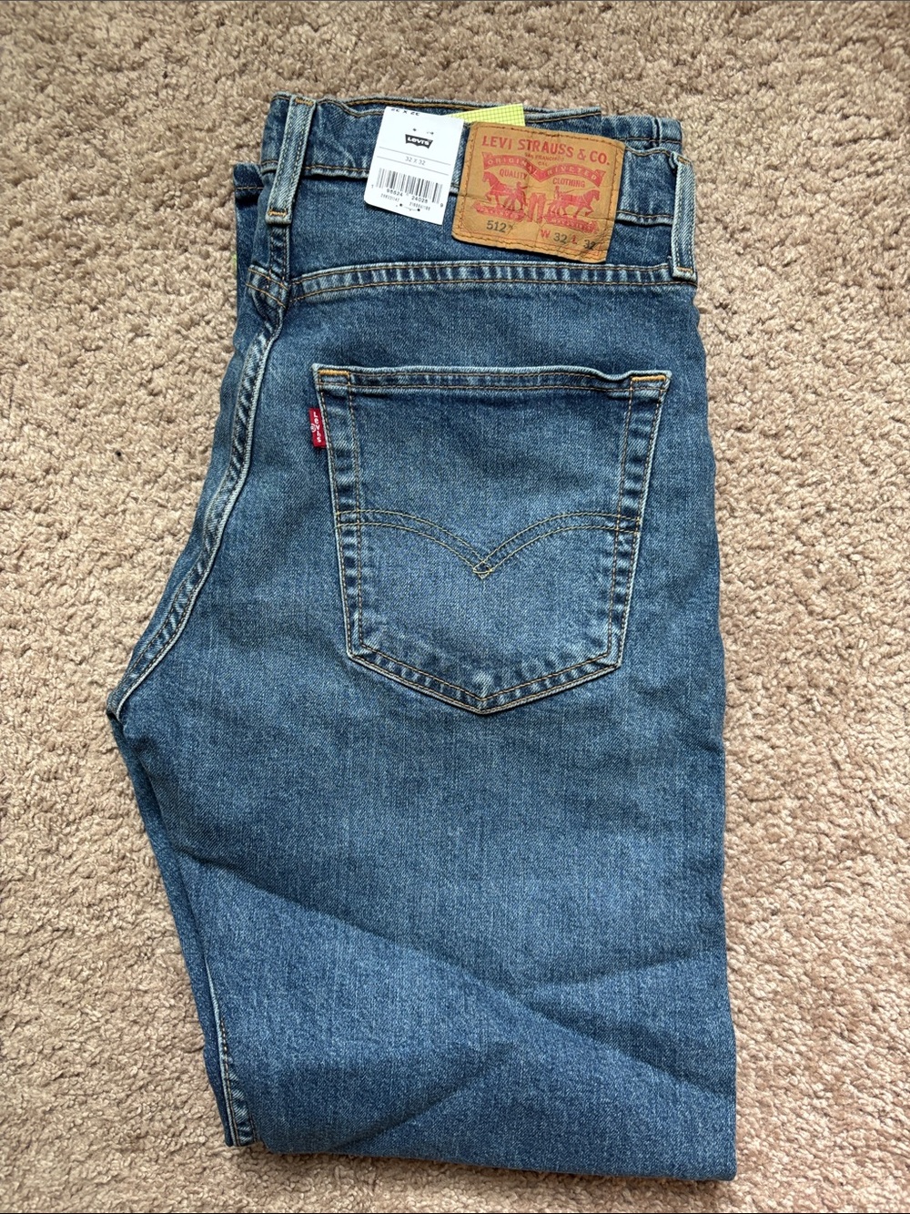 Levi's Men’s Dark Blue 512 Slim Jeans